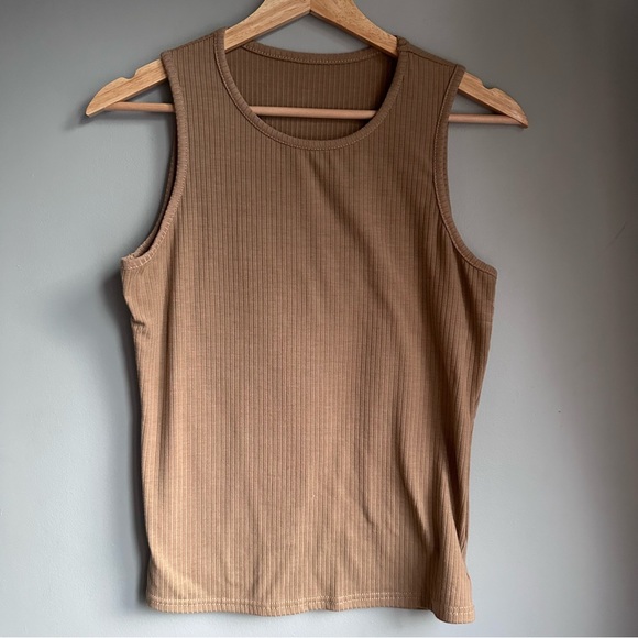 3 Unity Solid Rib-Knit Tank Tops Pink Nude Black 🩷🤎🖤 - Picture 4 of 11